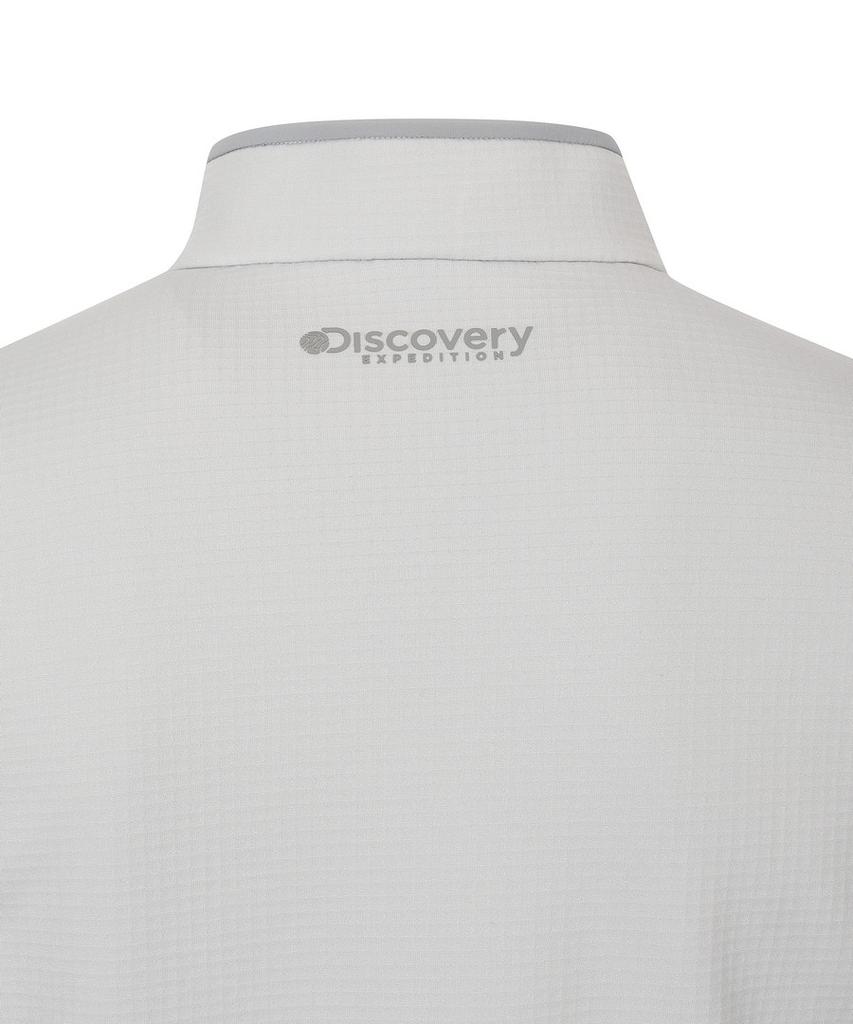 DISCOVERY EXPEDITION Men'S Performance Half-Zip High-Neck T-Shirt (L/Grey)