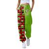 Women's Casual Fashion Christmas Print Sweatpants With Drawstring Waistband And Cuffed Legs