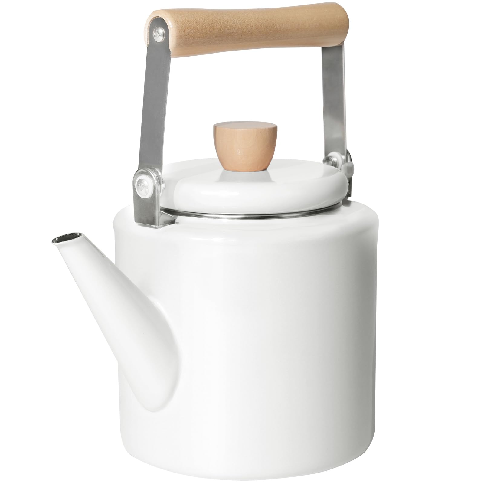 

atRise Enamel Boils quickly even on busy Gas and Induction Stylish Kettle Kettle, 2L, mornings, Compatible, (Asagasumi)