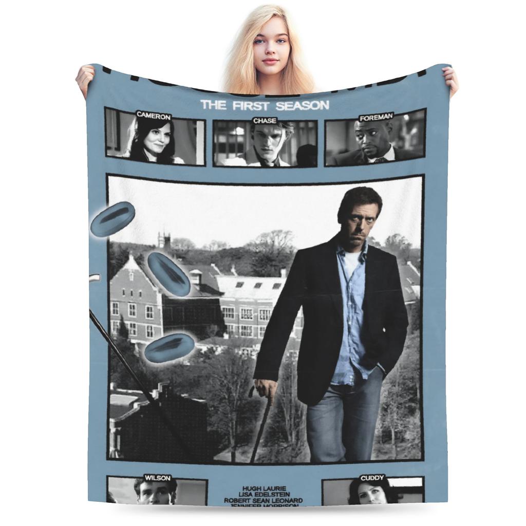 House The Doctor Plush Blanket Children Flannel Throw Blanket For Bedroom Super Soft Quality Bedspread Gift Idea