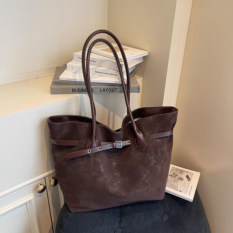 Deerskin pattern handbag large capacity tote bag fashionable new commuter bag shoulder bag underarm women's bag
