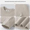 Men's Lyocell Wool Crew Neck Sweater - Warm, Light, Mature Style Knitwear