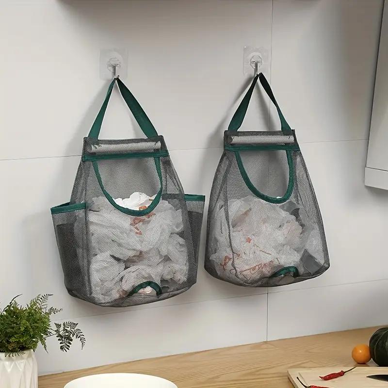 Large Capacity Kitchen Wall-mounted Garbage Bag Storage Artifact Plastic Bag Storage Bag Hanging Shopping Bag Storage Bag Storage Hanging Bag