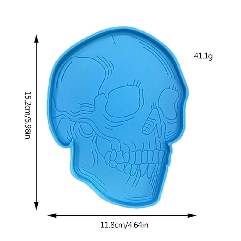 Skull Coaster Molds Skeleton Silicone Coaster Molds Cup Mat Mold Epoxy Resin Casting Mold for Resin Coaster Home Decor