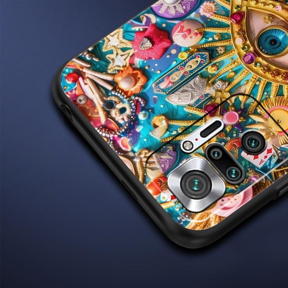 Fashion Eyelashes Eyes Phone Case Cover for Redmi 14C 10C Note 15 14 13 12 10 11 K40 Pro Plus 5G Shockproof Soft TPU Shell Bags