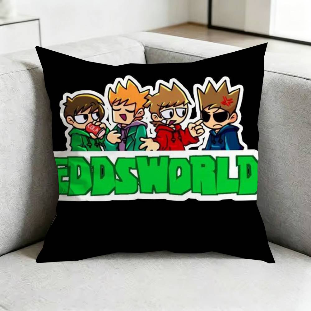 EddsworldD Cartoon Pillow Case Square DoubleSided Sofa Cushion Cover Bedroom Bedside Pillow Gift