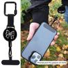 Stainless Steel Phone Holder Mobile Phone Retractable Holder with 60cm Cord Heavy Duty Keychain with Magnetic Closure Carabiner