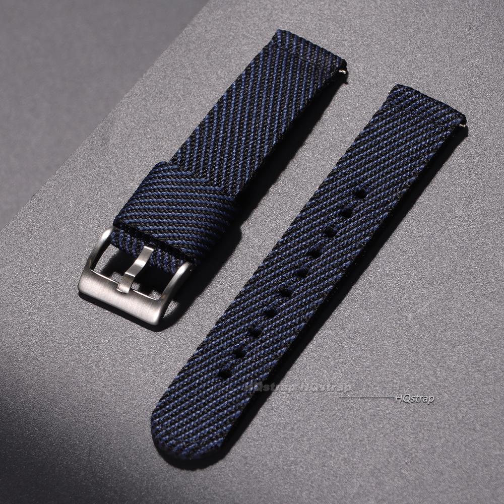 20mm 22mm Nylon Watch Strap Soft Nylon Sport Replacement Watchband for Seiko for Omega Quick Release Universal Canvas Bracelet