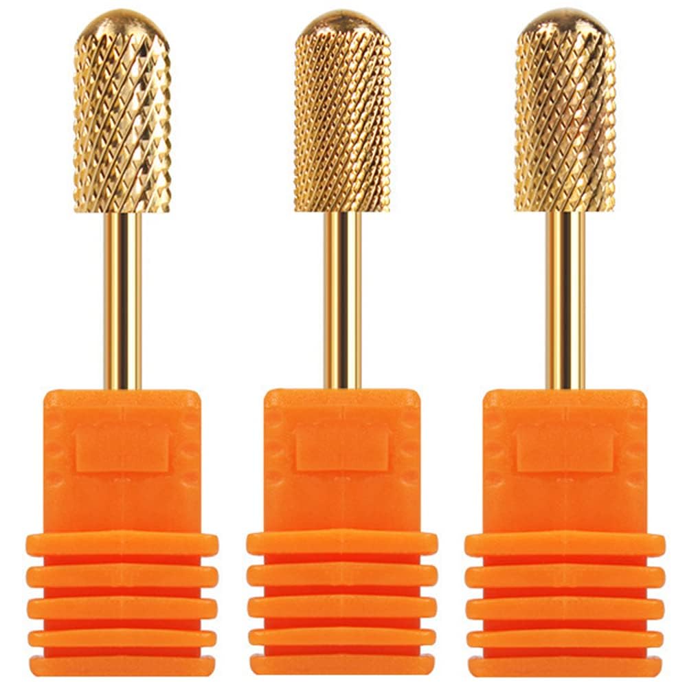 

Nail Art Drill Bit Powerful Nail Grind Head Barrel Carbide Bit All 3 Sizes F C M Grinding Nail Polishing Head Nail Machine Attachment Ideal for