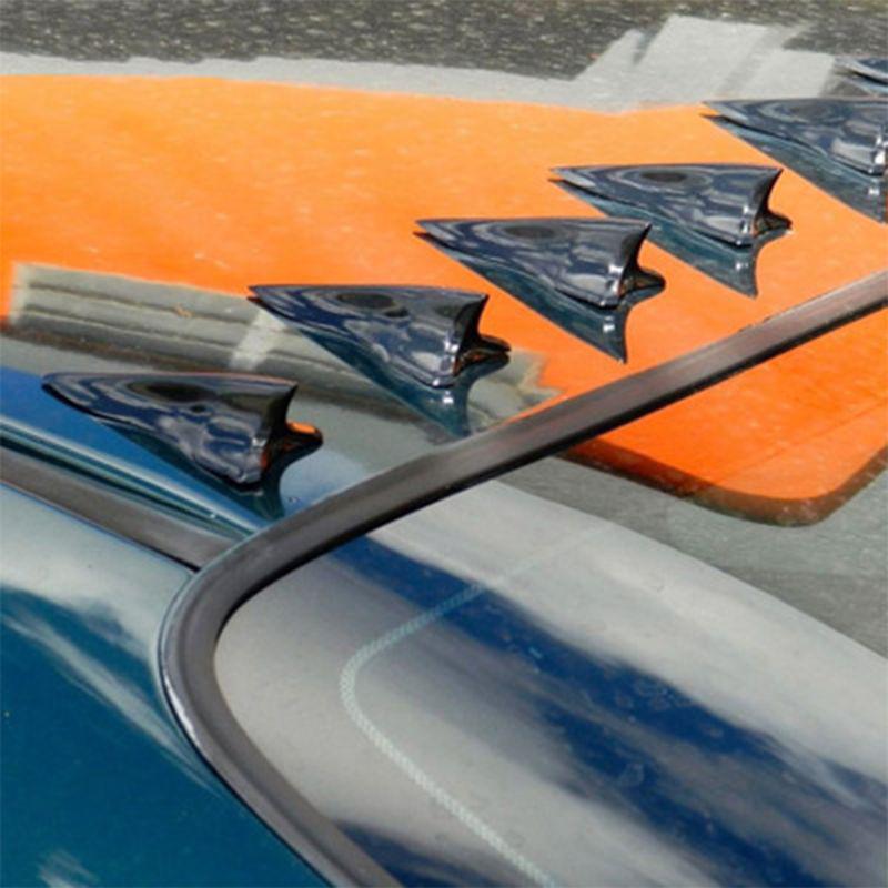 Auto LKW SUV Universell Heckfenster Dach Haifischflosse Spoiler Haifischflosse Diffusor Wirbelgenerator Auto Dachspoiler Stoßstange