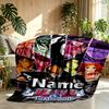 Custom Name Personalized BLEACH Print Blanket, Home Decor, Bedroom, Sofa, Camping, Couch, Gifts for Birthday ChristmasEnthusiasts