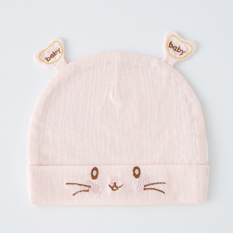 

Весна Осень Шапочка из чистого хлопка для новорожденных - Тонкая, Бесшовная, Защита родничка S (33 cm circumference, 0-4 months)