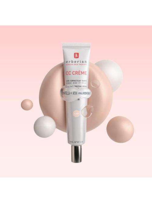 [Erborian] CC Cream Porcelain 40ml Special Set with Silver Pouch