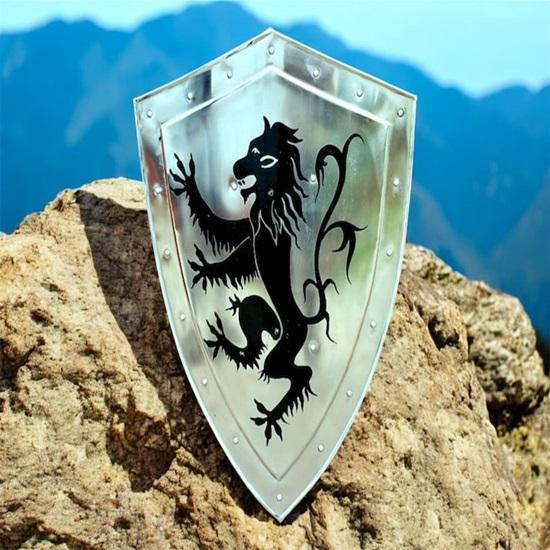 Medieval Templar Knight Dragon Battle Cosplay Reproduction armor shield