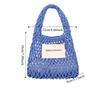 Leisure Beach Hollow Handbag Summer Woven Totes Bag Trendy Straw Crochet Bag  Travel