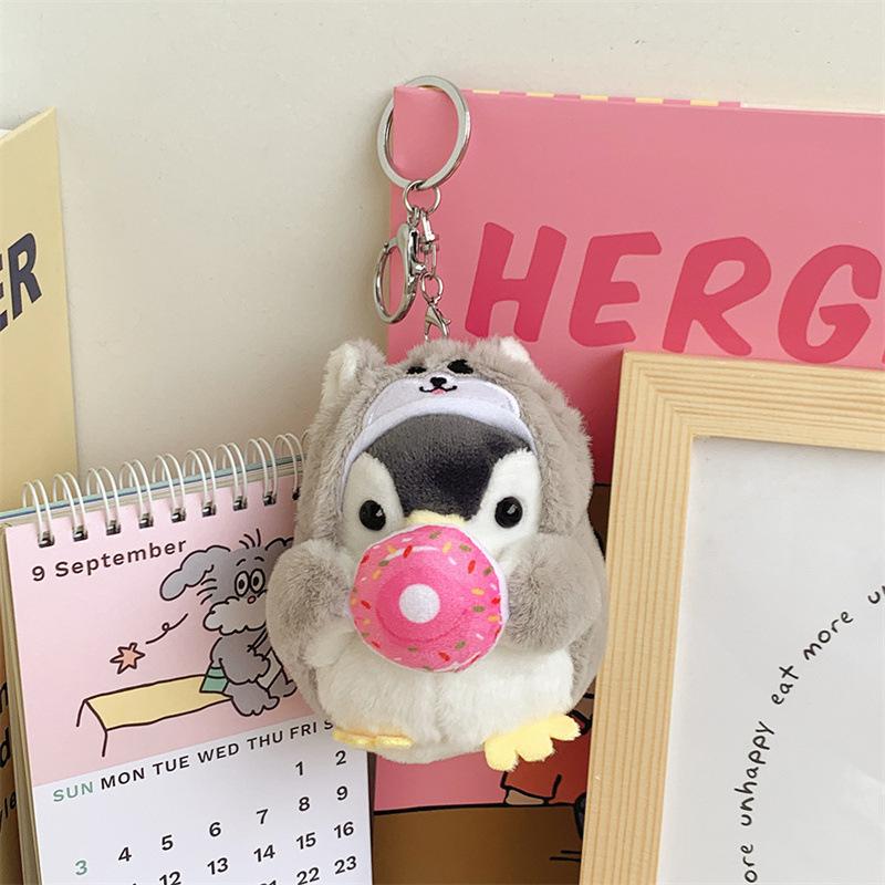 Cute Positive Energy Penguin Plush Doll Cute Cartoon Doll Bag Hanging Keychain Grab Machine Doll
