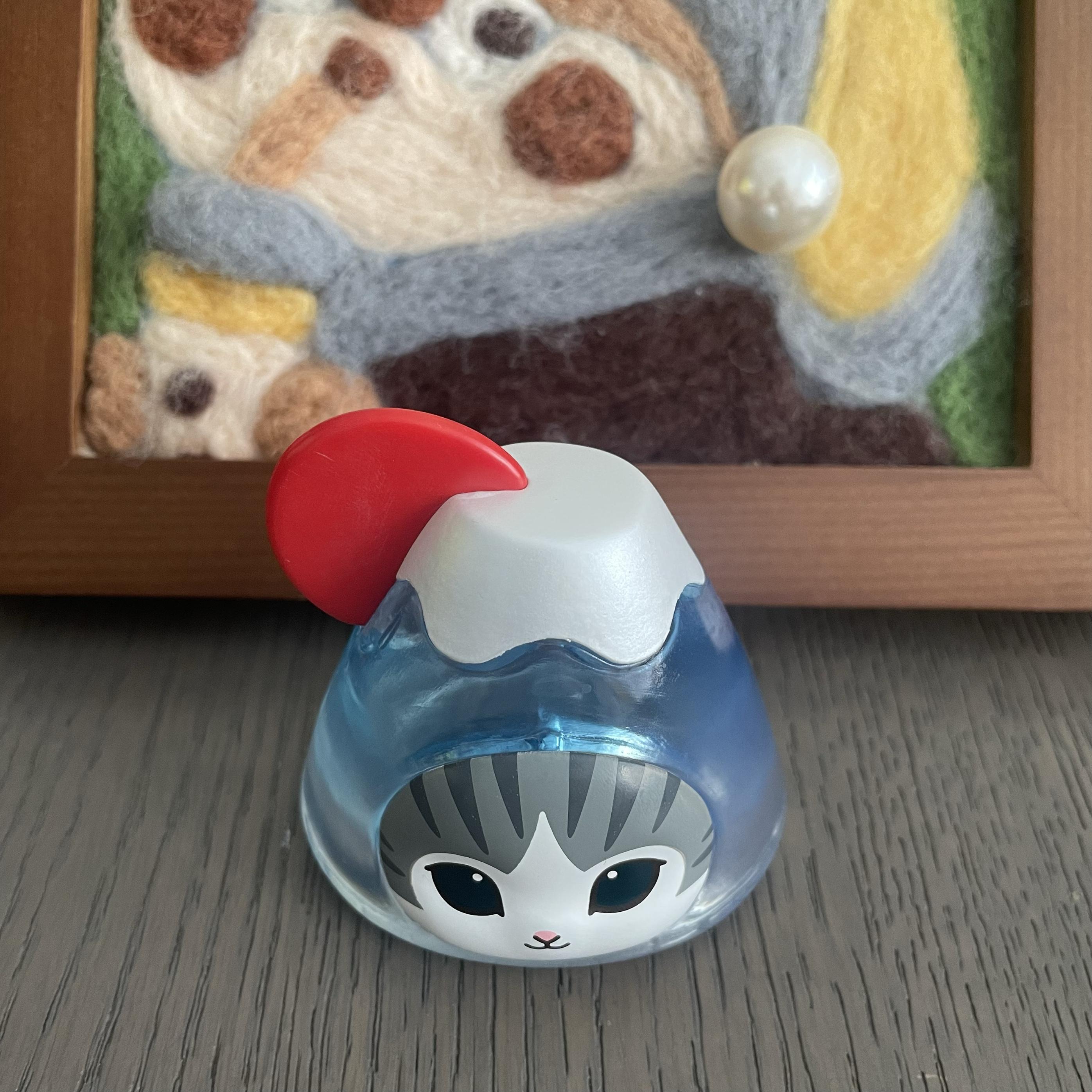 

Mofusand Daruma Lucky Cat Wobbly Desk Ornament designed for Fortune Car Decor Action Figure Model Playthings Gifts