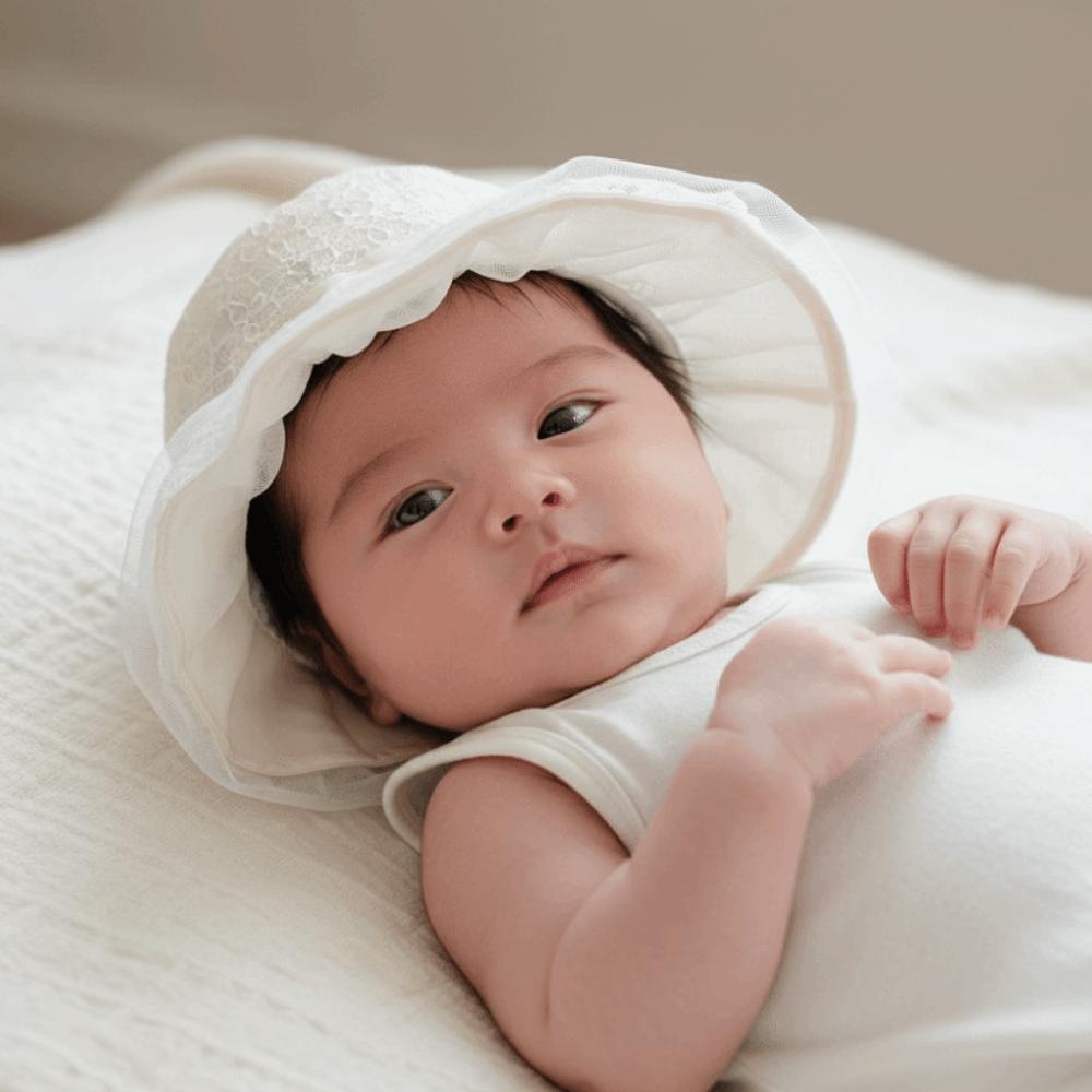 Soft Brim Baby Sun Hat Pearl Bowknot Toddler Bucket Hats New UV Protection Cap  Travel
