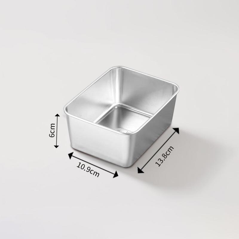 1Pc Stainless Steel Food Tray Containers Kitchen Tool Refrigerator Organizer Cake Fruits Vegetables Meat Storage Box