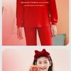 Children's 2026 Zodiac Red Cotton Long Johns Set - Boys & Girls Warm Autumn Underwear