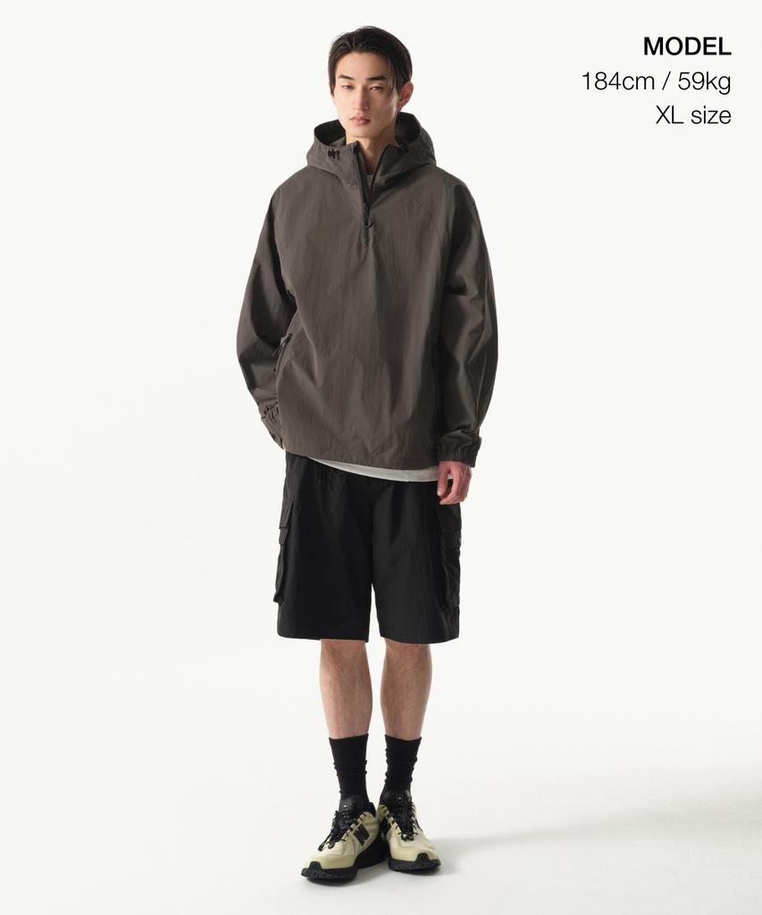 Musinsa Standard [City Leisure] Mesh Pocket Anorak Jacket [Mud Grey]