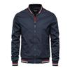 Spring and Autumn Men's Zipper Side Seam Pocket Unhooded Casual Fit Ready-Made Jacket