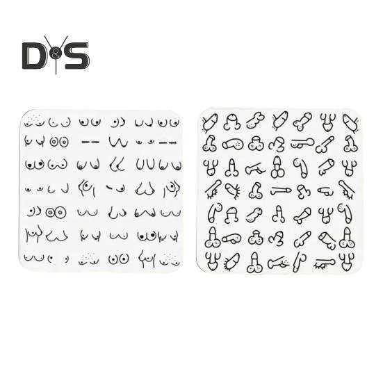 Funny Willy Coaster Humorous Drink Coasters Novelty Prank Gift for Adults Coasters for Game Nights Parties Home Decor