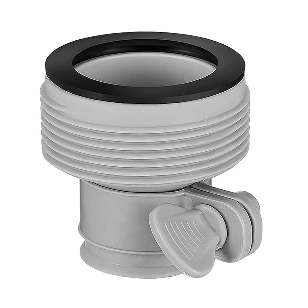 New 1.25 to 1.5 Pool Hose Adapter With Adjustment Hoop Type B Pool Hose Connector Rubber Metal Pool Filter Pumps Adapters