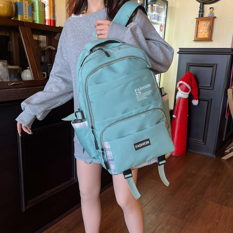 Schoolbag large capacity simple backpack new Korean version student fashion lightweight schoolbag casual versatile sports backpack wholesale