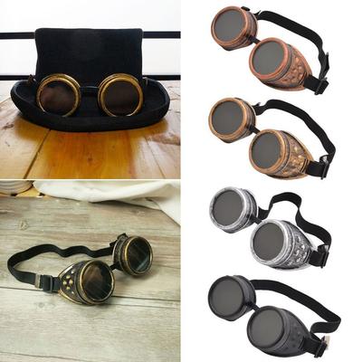 New Halloween Costume Cyber Goggles Victorian Vintage Cosplay Punk Glasses Goth Cosplay Motorcycle Goggles Outdoor