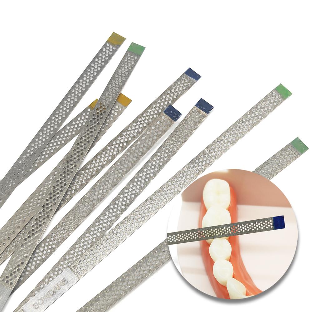 5 Stück oder 10 Stück Dental 4 mm Metallpolierstift mit Loch Polierstreifen mit Doppelseiten aus Diamantschleiffläche Zahnaufhellungsmaterialien