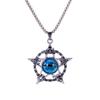 European and American Retro Style Devil's Eye Necklace Trendy Hip-hop Punk Pentagram Magic Pendant