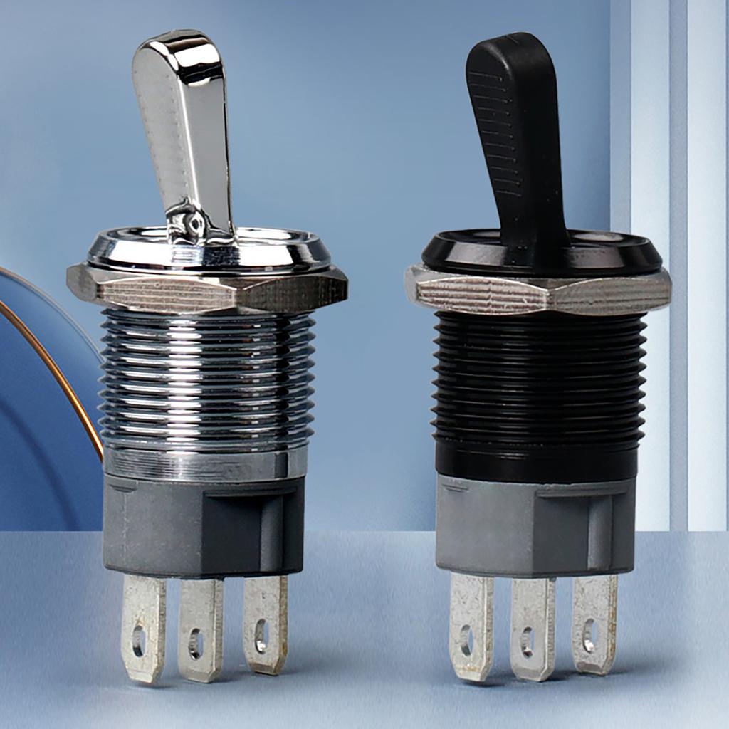 Sturdy Oxidized Metal Toggle Switches With Three Positions and Builts In LED Light Display for Easy Controlled