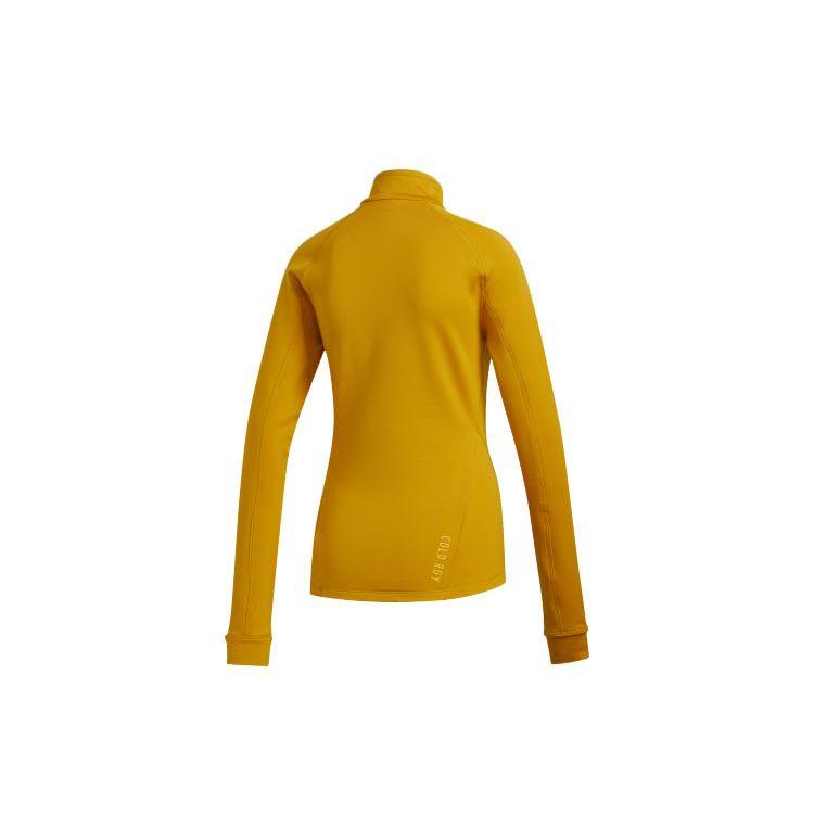 adidas Mens Long Sleeve C.RDY Training T-Shirt Women Tops Yellow FT3083