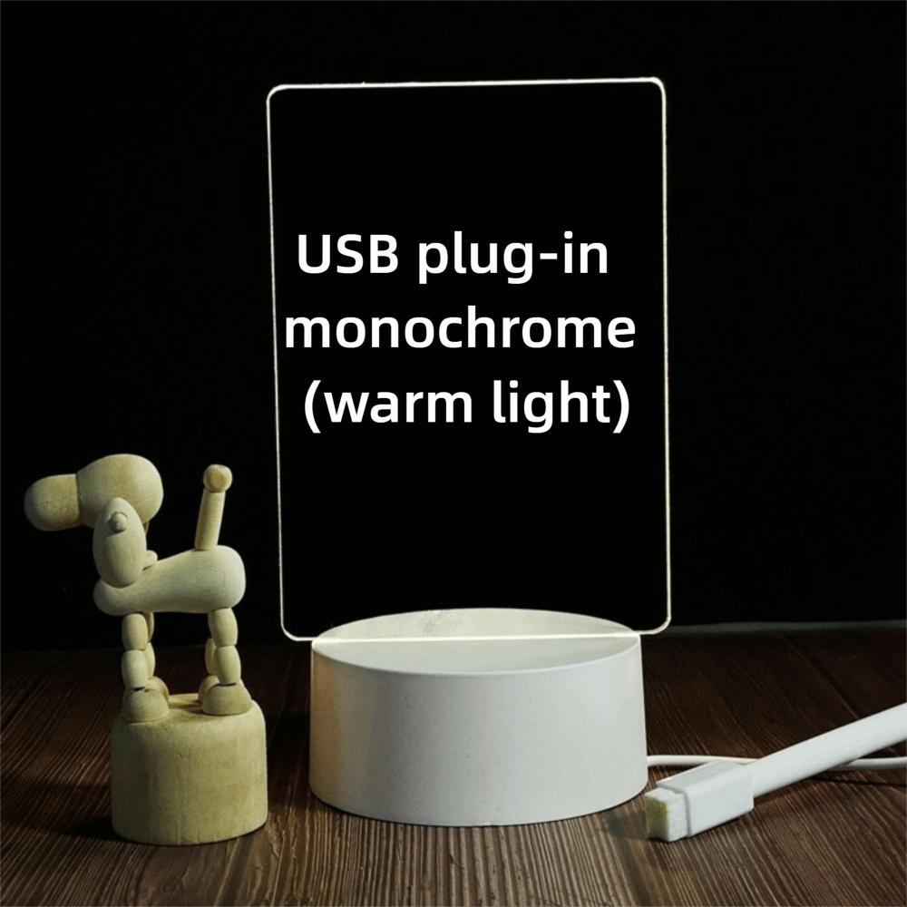 USB Powered LED Desk Lamp 3D Glow Effect Bedside Night Light  Bedside Lighting