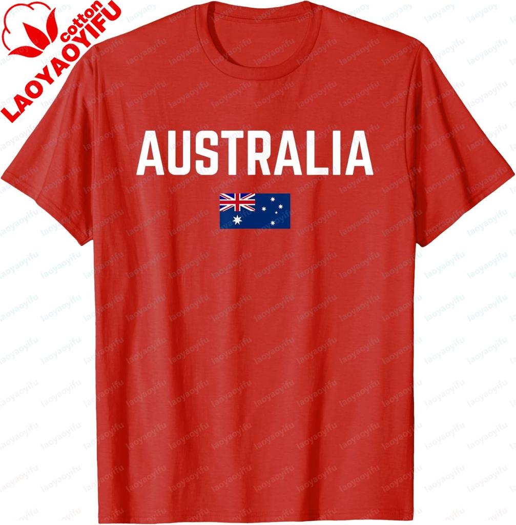For Australian Flag Day Tshirt Unisex And Unisex Short Sleeves Breathable And Comfortable Cotton Personalized Clothing