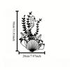 1pc Seahorse Starfish Metal Wall Art Retro Nautical Decor for Bathroom Bedroom Beach House Indoor Outdoor Coastal Ocean Animal Gift Metal Frame