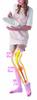 Slim Walk Toe Therapy Socks Long Sizes Marble Pink Split (All Seasons), Type, S-M, (SLIM WALK, Open-toe Socks, SM)