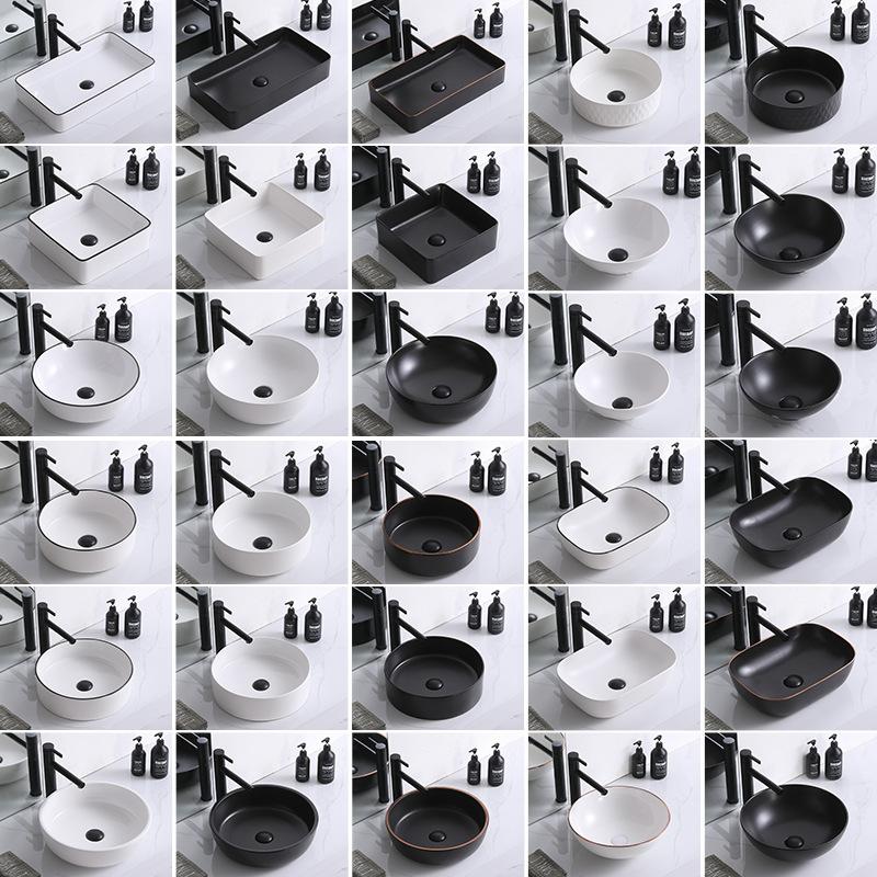 Ceramic Matte Countertop Washbasin Washbasin Engineering Hotel Apartment Bathroom Washbasin