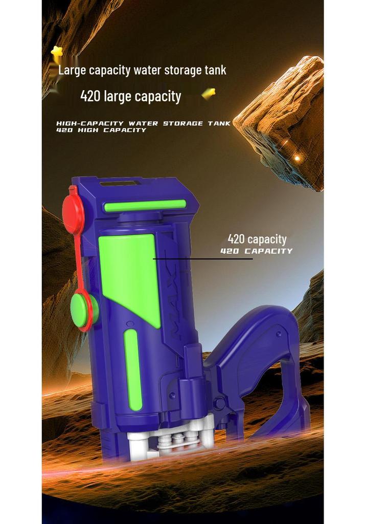 Large Capacity Double-Nozzle Rotating Water Gun for Outdoor Fun