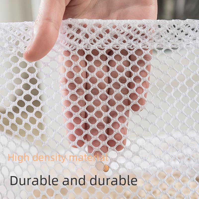 Thickened Drawstring Laundry Bag with Coarse and Fine Net for Large Towels