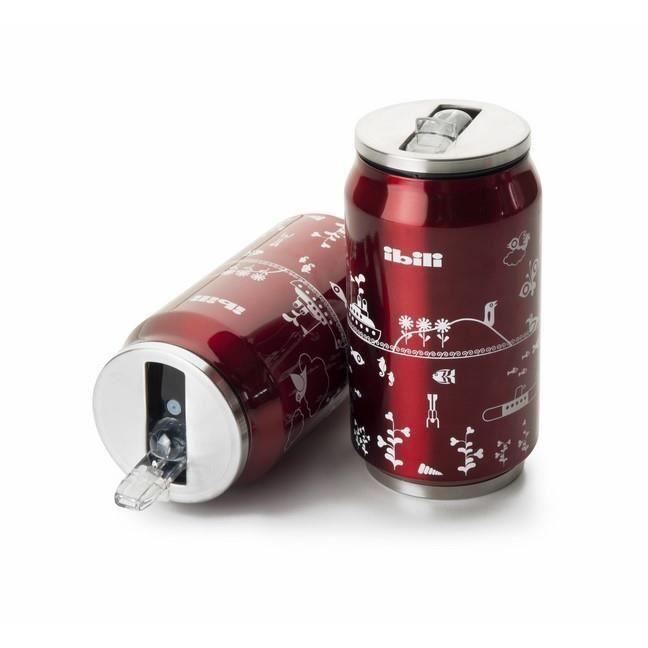 Cannette Isotherme - Ibili - 330 Ml - Acier Inoxydable 18/10 - Double Paroi - Réutilisable