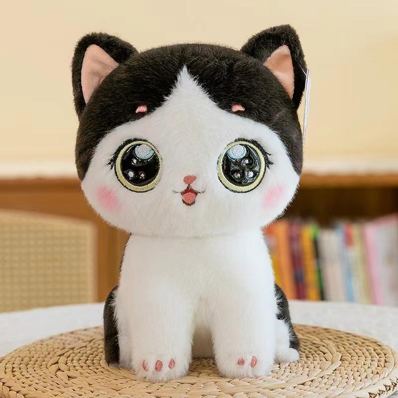Adorable Doudou Cat Plush Pillow Doll Soft Pp Cotton Stuffed Toy For Kids