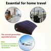 Inflatable PVC Triangle Cushion Plush Leg Pillow for Home and Outdoor Use