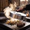 Barbecue Lid with Wooden Handle Food Grade Cookware Portable for Patio Cooking