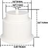 Yuanhe White Plastic Cup Drink Holder Ert With Drain For Boat Car Marine Rv, 4PCS