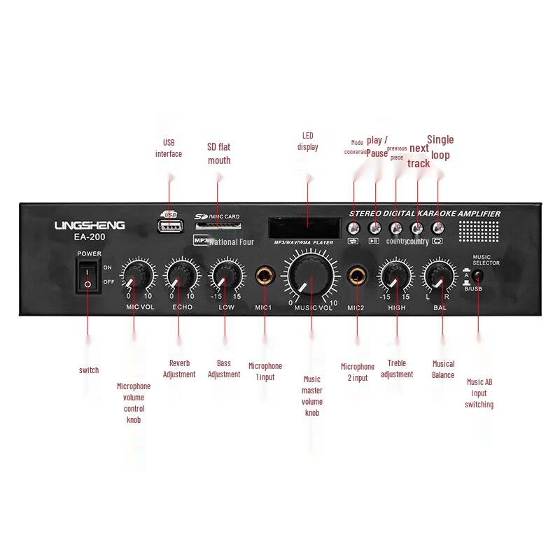 LINGSHENG Conference Audio System Wall-Mounted Speaker Set (CN version)
