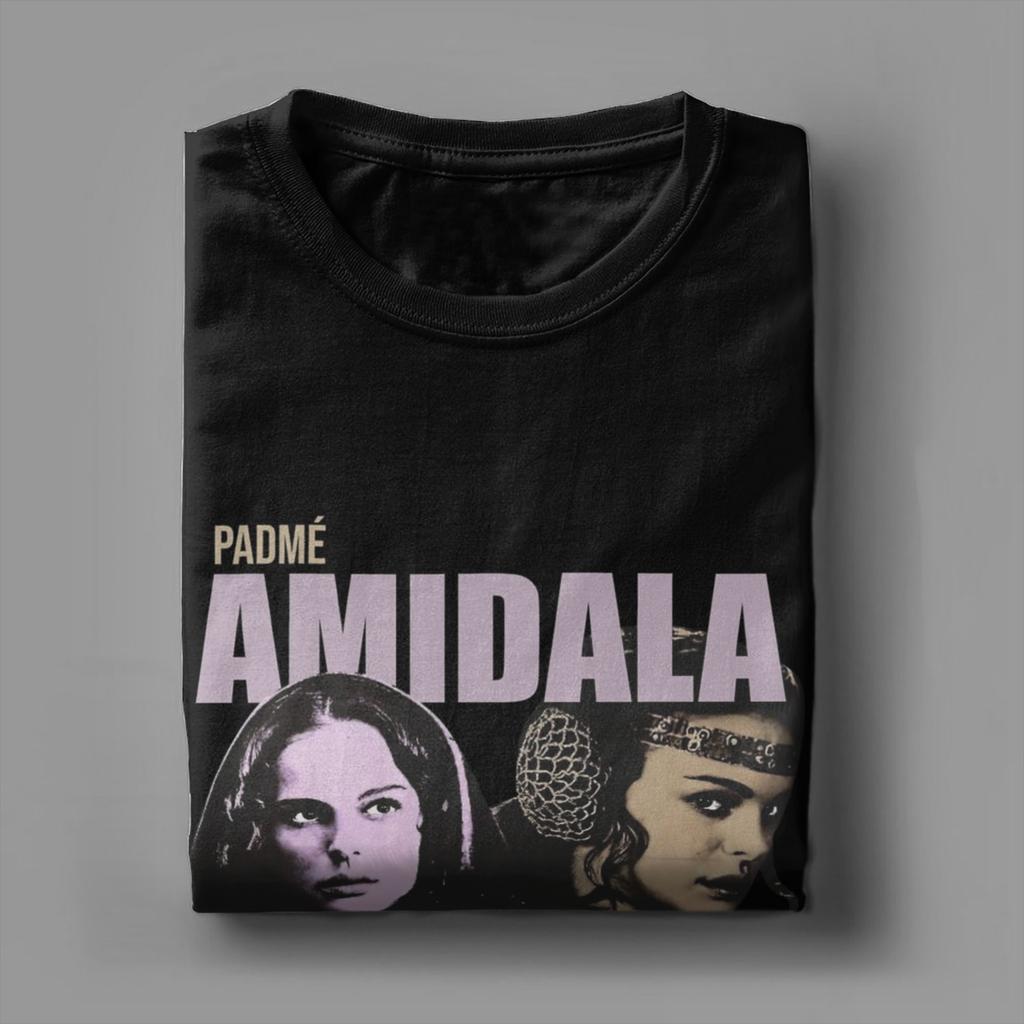 Padme Amidala T-Shirts Men  Novelty Pure Cotton Tees O Neck Short Sleeve T Shirts Printed Tops