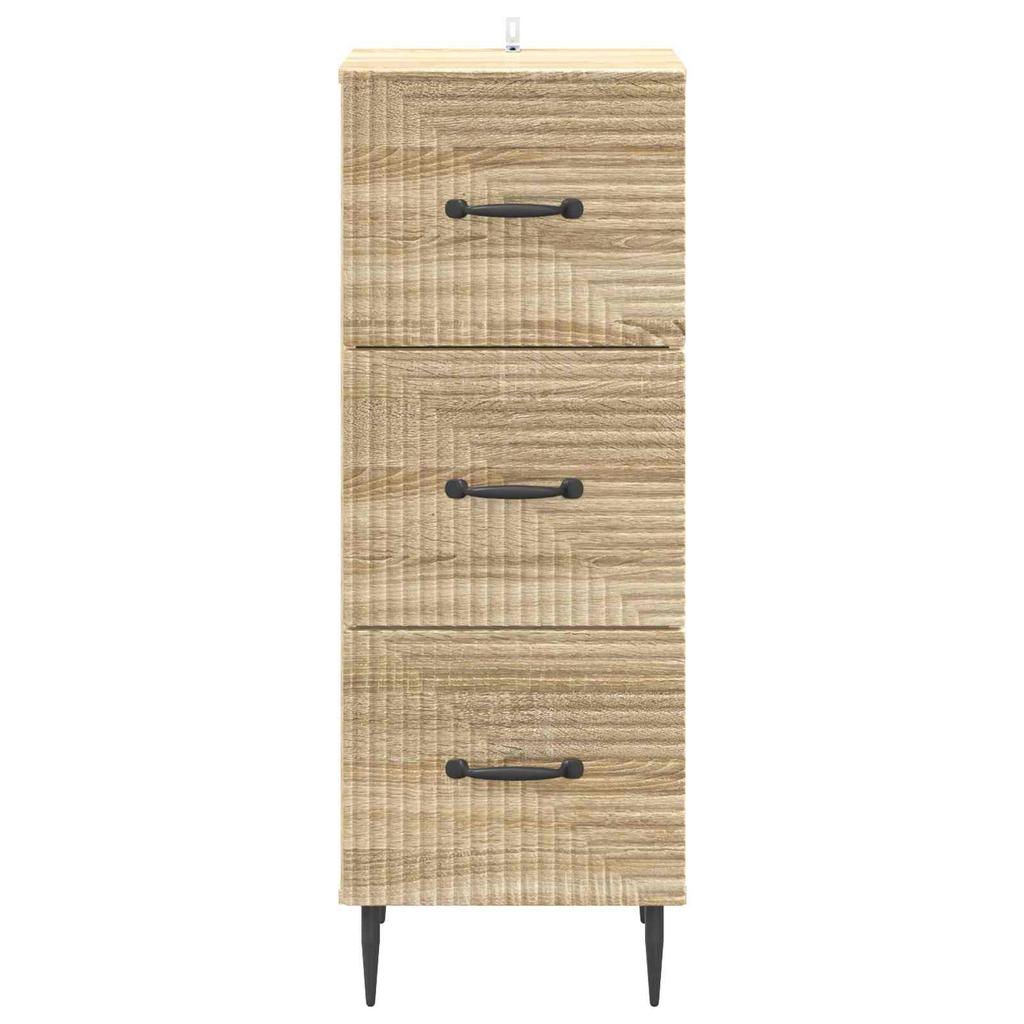 Drawer Cabinet Sonoma Oak 33 x 34.5 x 89.5 cm