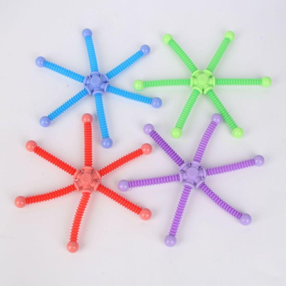Creative Fidget Spinner Toys Plastic Fingertip Telescopic Tube Telescopic Tube Gyroscope  Kids